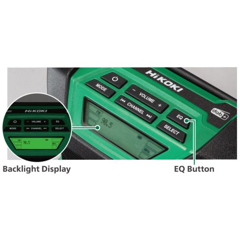 Hikoki UR18DA-W4Z akkus rádió